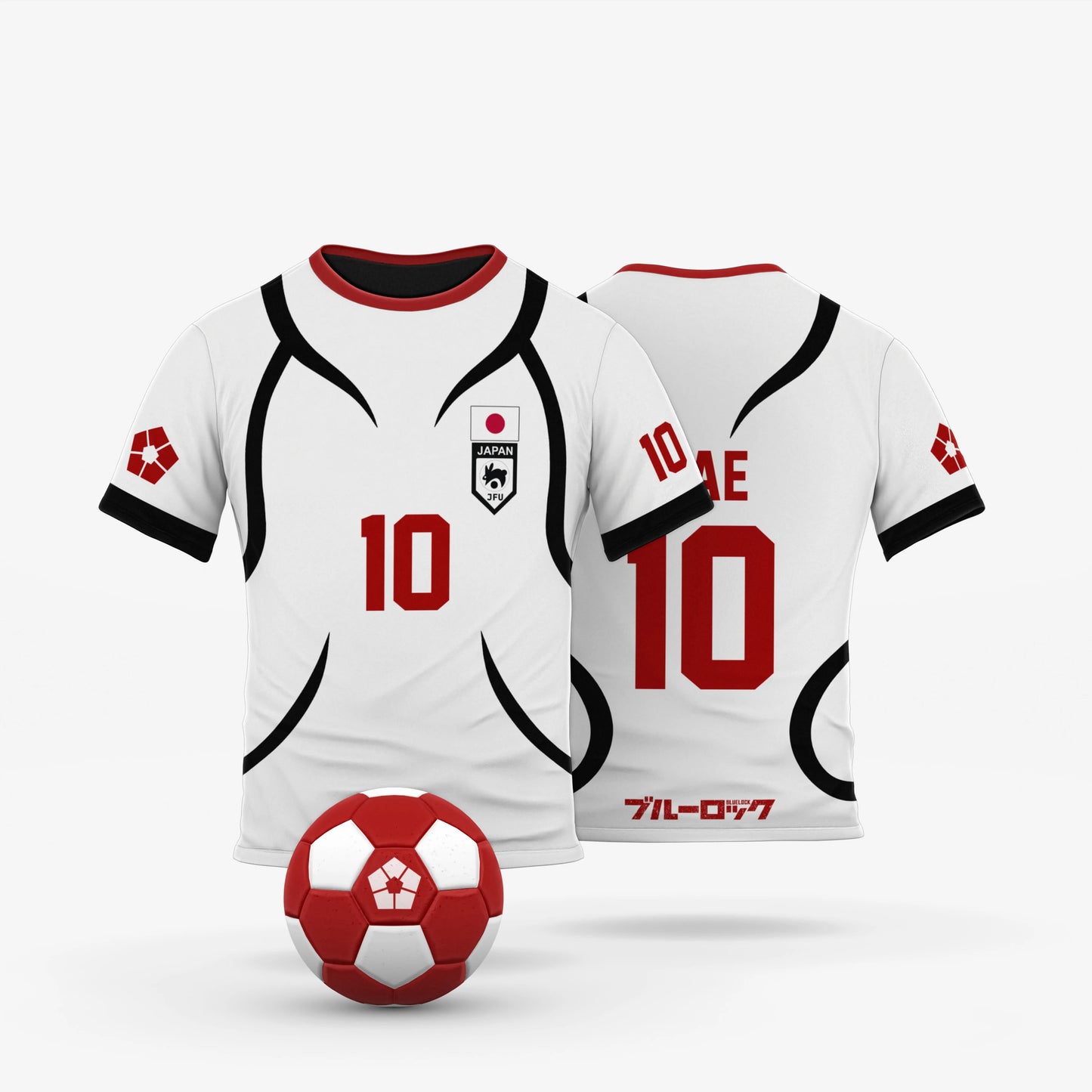 Blue Lock Japan U20 White Cartoon Anime Cosplay Men Jersey Summer Short Sleeve Children Tees Tops 2024 Fashion Women T-shirt
