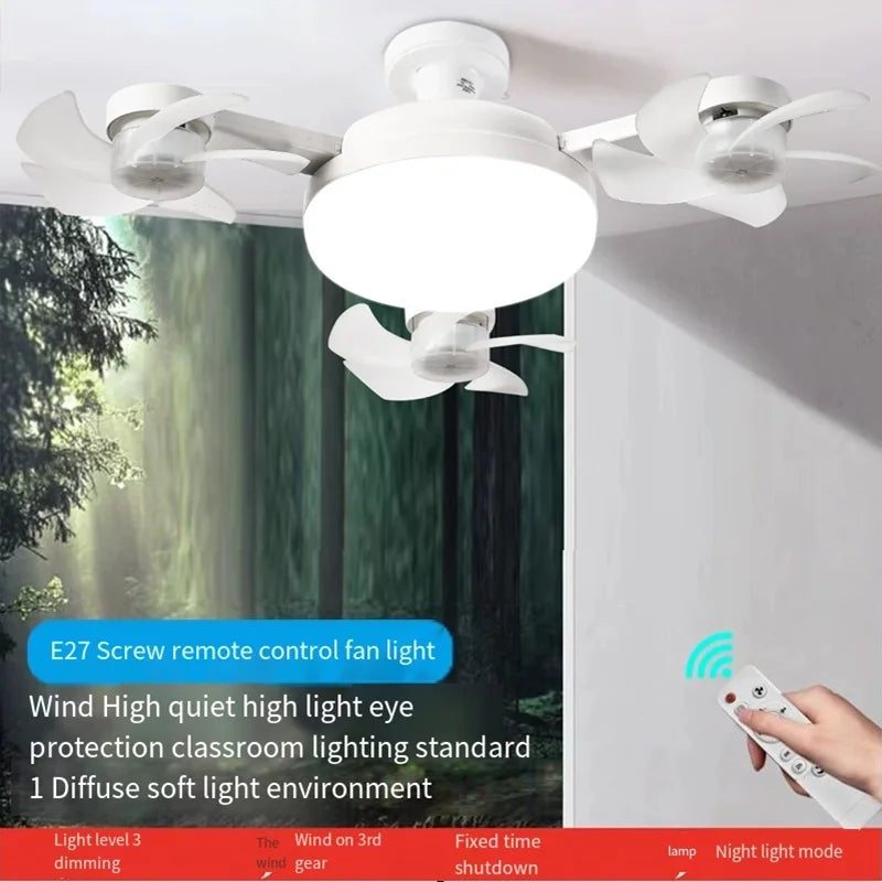 Drone-Shaped Ceiling Fan Light