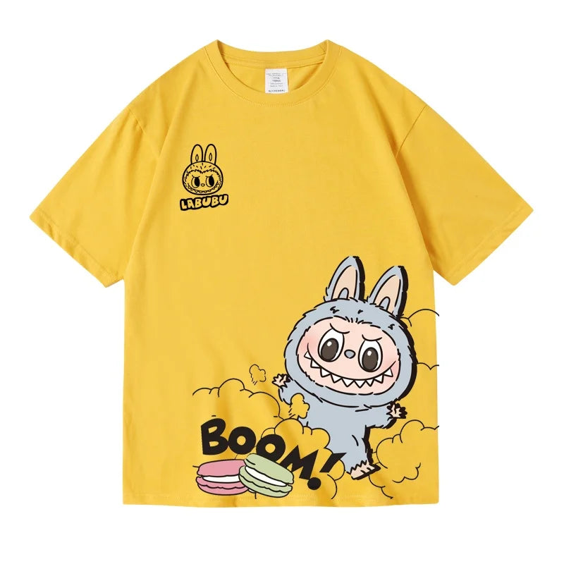 Labu Pure Cotton Short-sleeved T-shirt Brand 2025 Summer Wear Half-sleeved Ins Style Street Versatile Children's Top