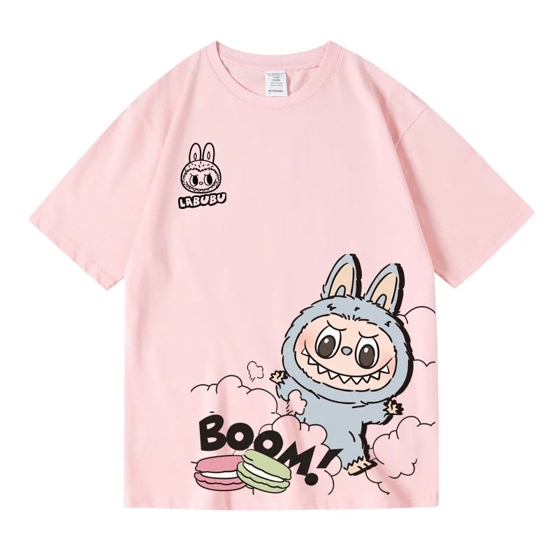 Labu Pure Cotton Short-sleeved T-shirt Brand 2025 Summer Wear Half-sleeved Ins Style Street Versatile Children's Top