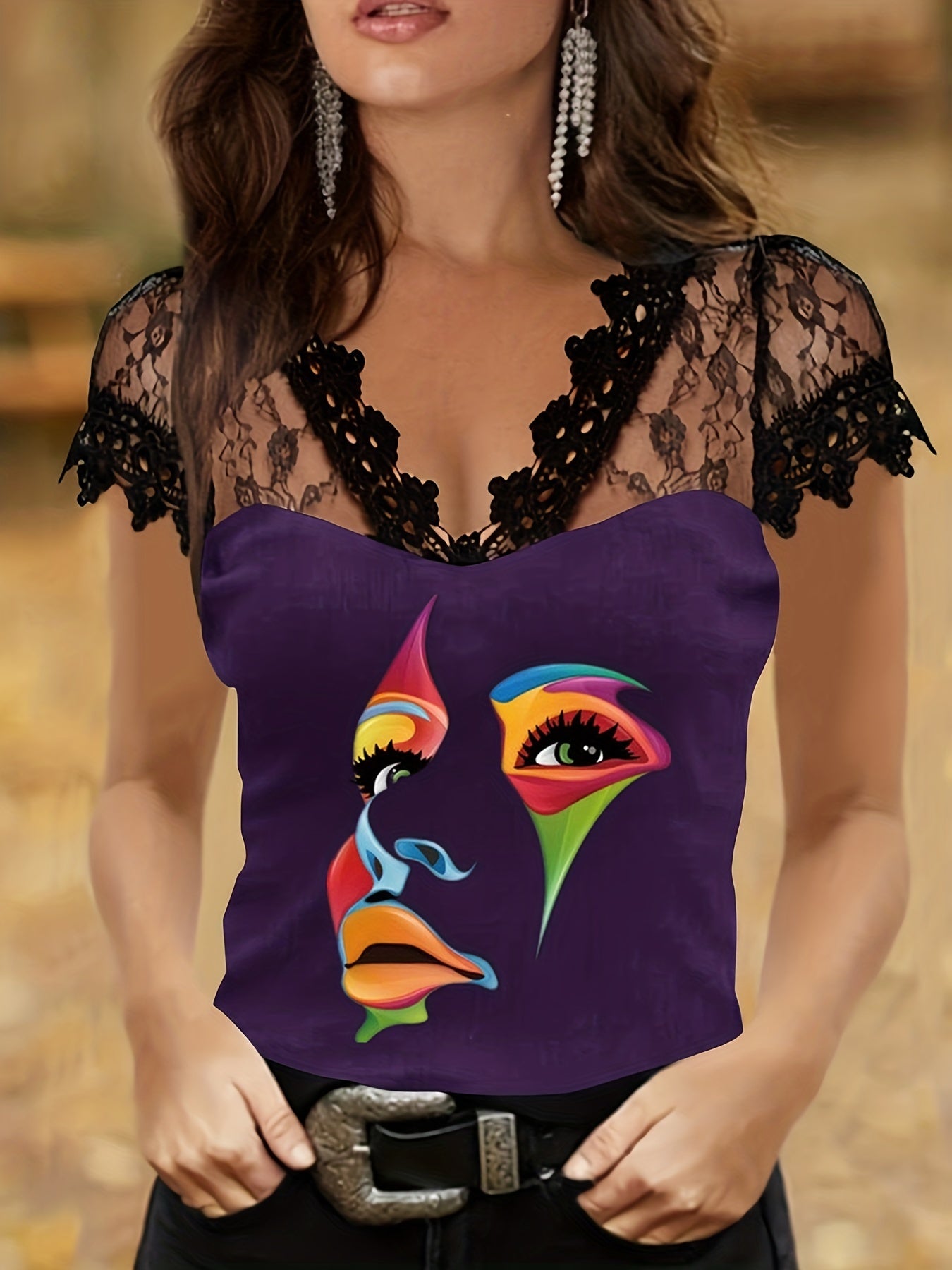 Elegant Women's T-Shirt - Chic Knit Top with Stretch Fit, Solid Color, Versatile for Spring to Fall, Easy Maintenance