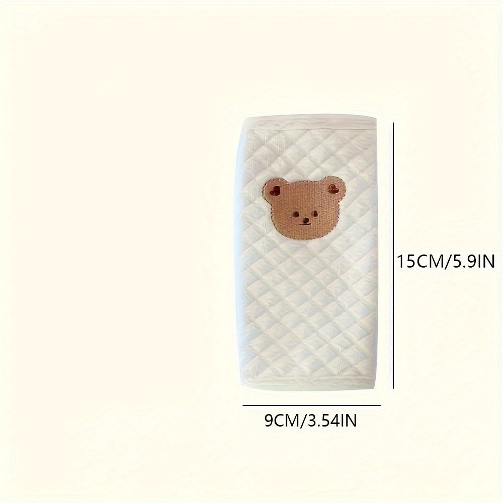 Cute Cartoon Bear Baby Safety Seat Shoulder Strap Protective Cover - Soft Padded Cushion, Adjustable Design, Stroller and Car Seat Compatible, Anti-Legging, Easy to Install, Washable, Durable - Perfect Gift for Christmas, Hal
