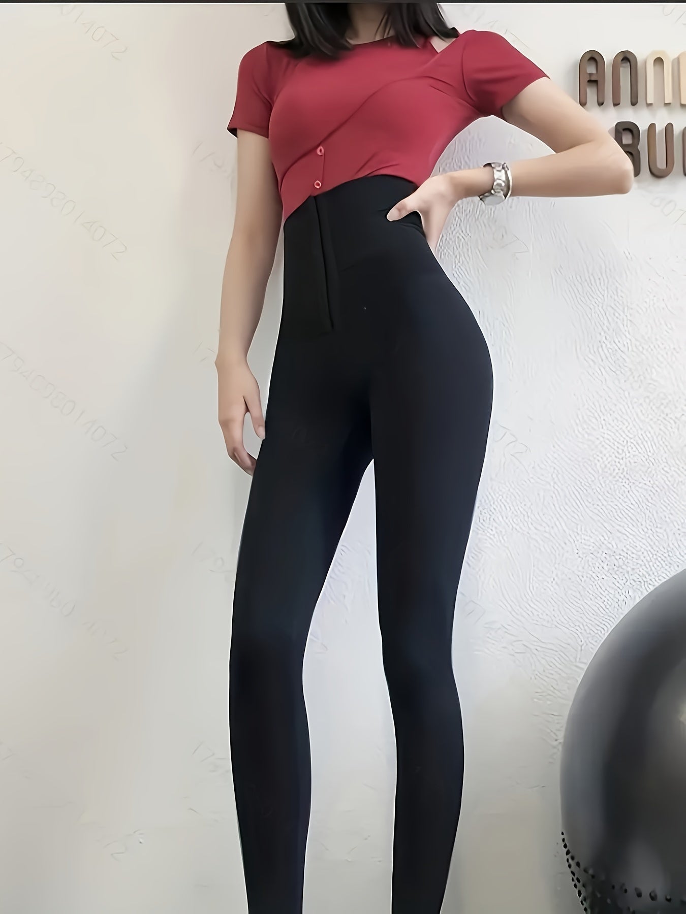 Sexy High Waist Butt Lifting Leggings - Tummy Control, Four-Way Stretch, Moisture-Wicking, Comfortable Fitness Solid Legging for Women - Perfect for Yoga, Running, Gym, and Daily Wear