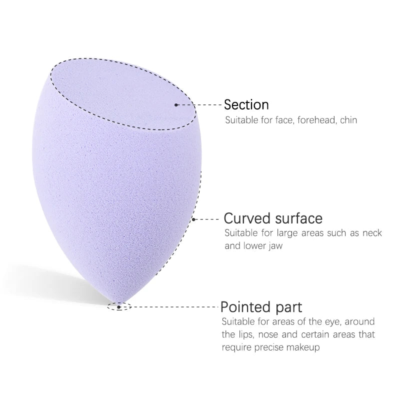 Makeup Blender Cosmetic Puff Makeup Sponges Cushion Foundation Powder Sponge Beauty Tool for Women Girls Make Up Accessories