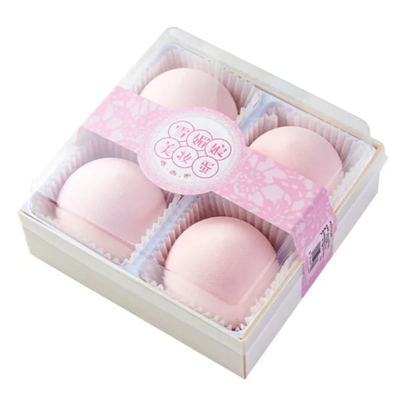 Beauty Makeup Sponge 4pcs Wet&dry Use Makeup Puff Blending Tools For Liquid Cream Loose Powder Foundation Applicator Wholesale