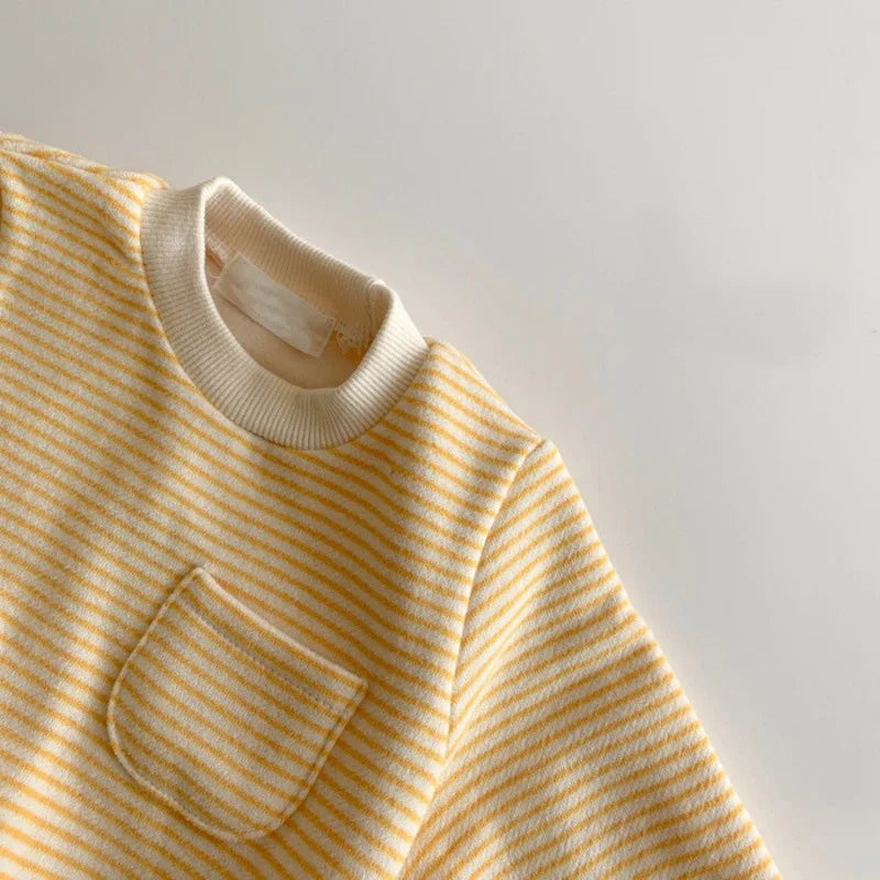 Newborn Fashion Striped Jumpsuit