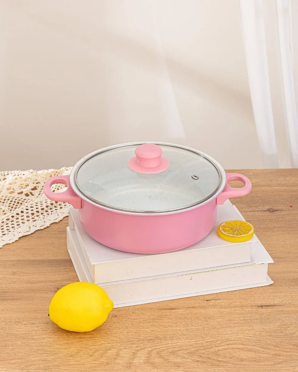 13pcs Durable Non Stick Cookware Set Multifunctional Kitchen Utensil Soup Milk Pot Maifanstone Frying Pan Household