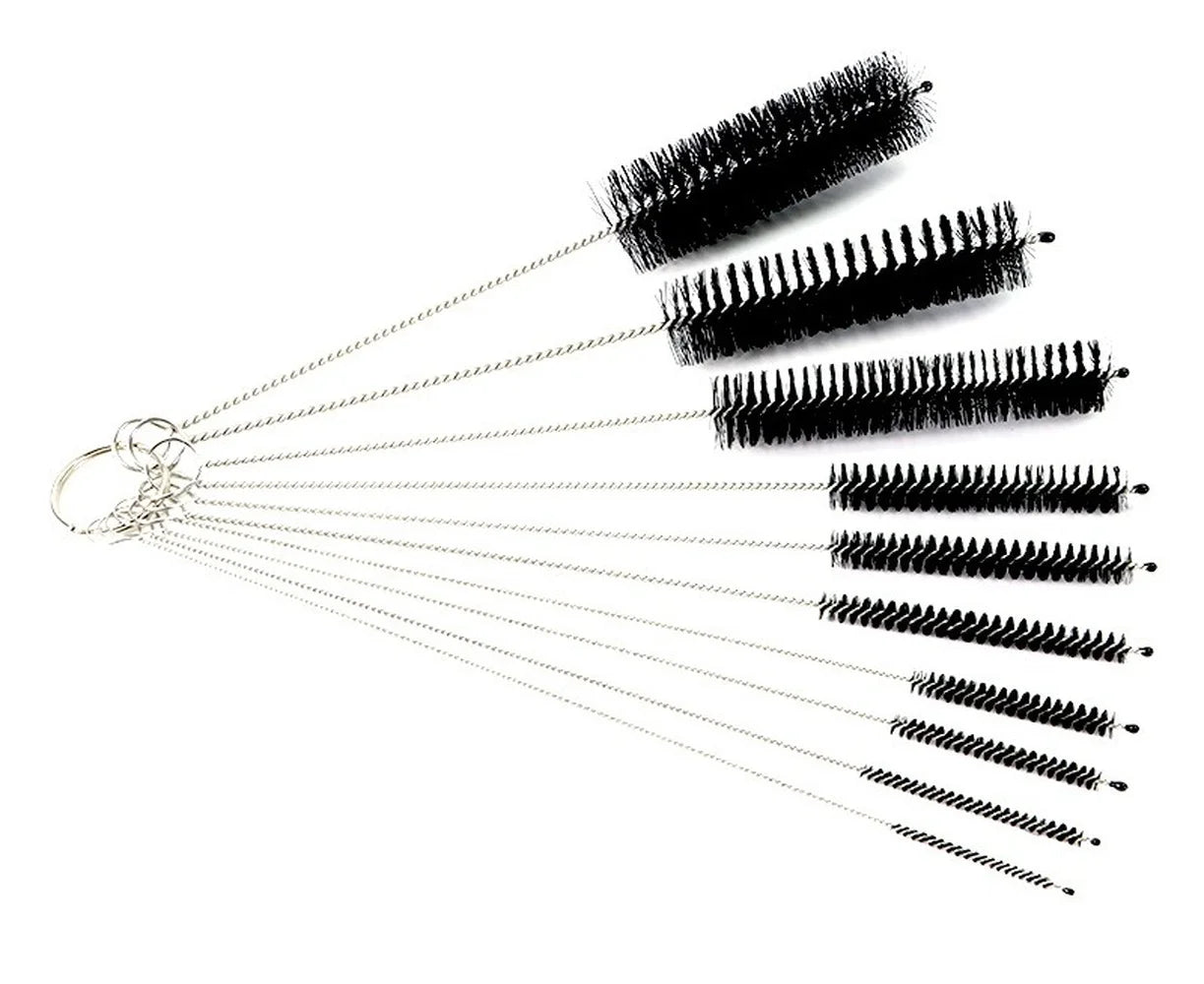 10pcs Nylon Bottle Straw Household Cleaning Brush Set Kitchen Cleaning Brushes Bristle Kit Tube Bottle Straw Washing Cleaner