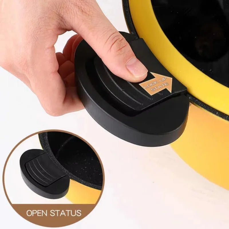 Micro Pressure Cooker Cookware Soup Meats Pot Rice Cooker Gas Stove Pressure Stew Pan Non-Stick Cooking Pot For Kitchen