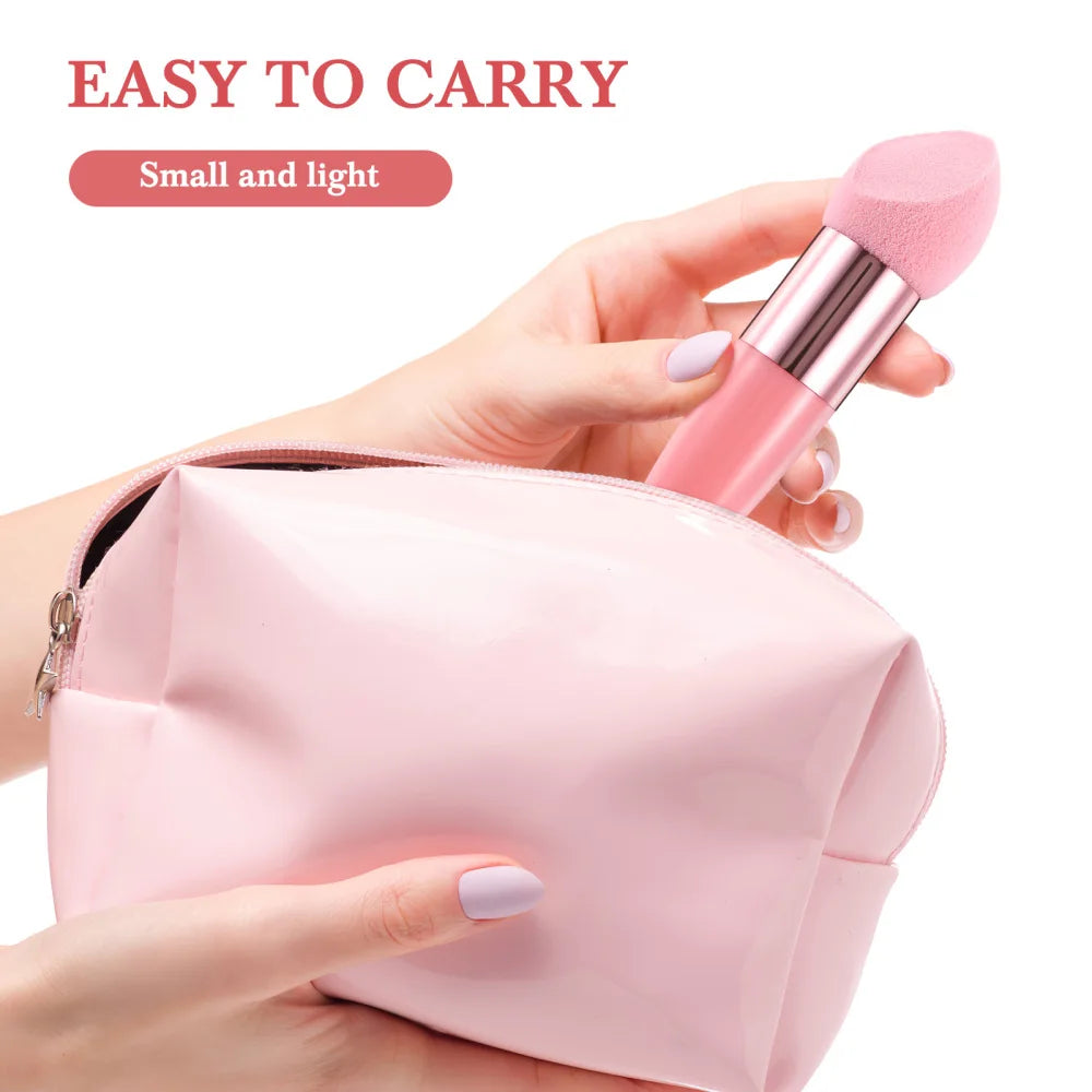 3Pcs Beauty Pen Set Sponge Makeup With Handle Foundation Sponge Blending Sponges Tools Compact Size For Suitable All