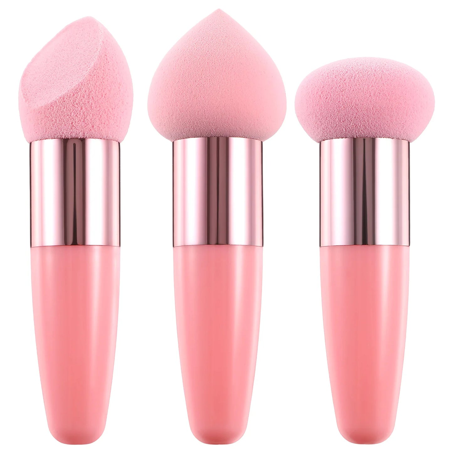3Pcs Beauty Pen Set Sponge Makeup With Handle Foundation Sponge Blending Sponges Tools Compact Size For Suitable All