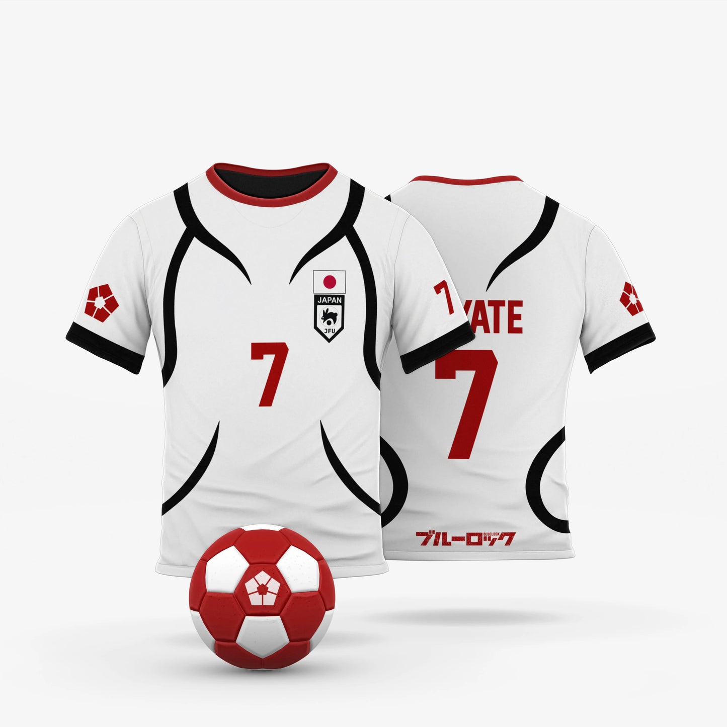 Blue Lock Japan U20 White Cartoon Anime Cosplay Men Jersey Summer Short Sleeve Children Tees Tops 2024 Fashion Women T-shirt