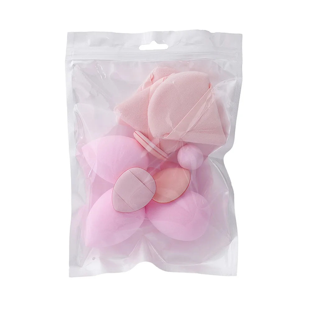 12pcs Soft All-Purpose Makeup Sponge Set Dry Wet Dual Use Beauty Tools Beauty Egg 4Types Powder Puff Foundation Sponges