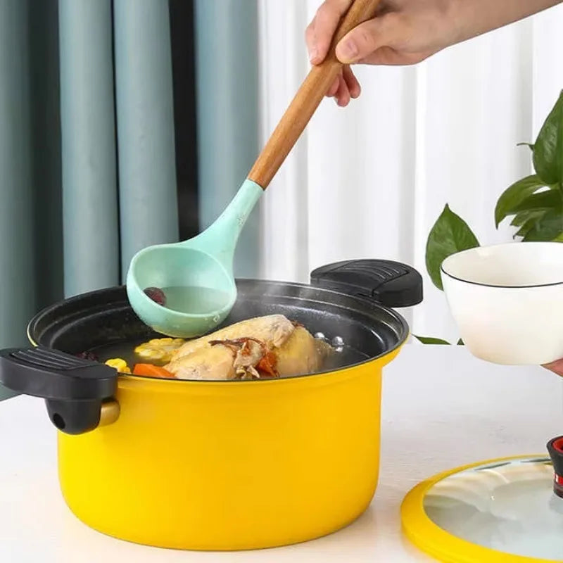 Micro Pressure Cooker Cookware Soup Meats Pot Rice Cooker Gas Stove Pressure Stew Pan Non-Stick Cooking Pot For Kitchen