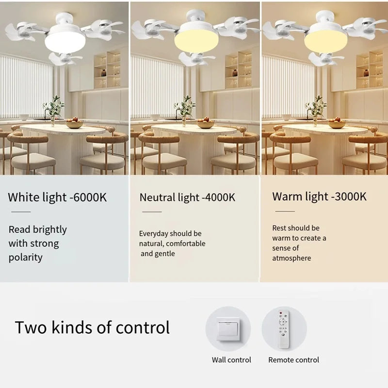 Drone-Shaped Ceiling Fan Light