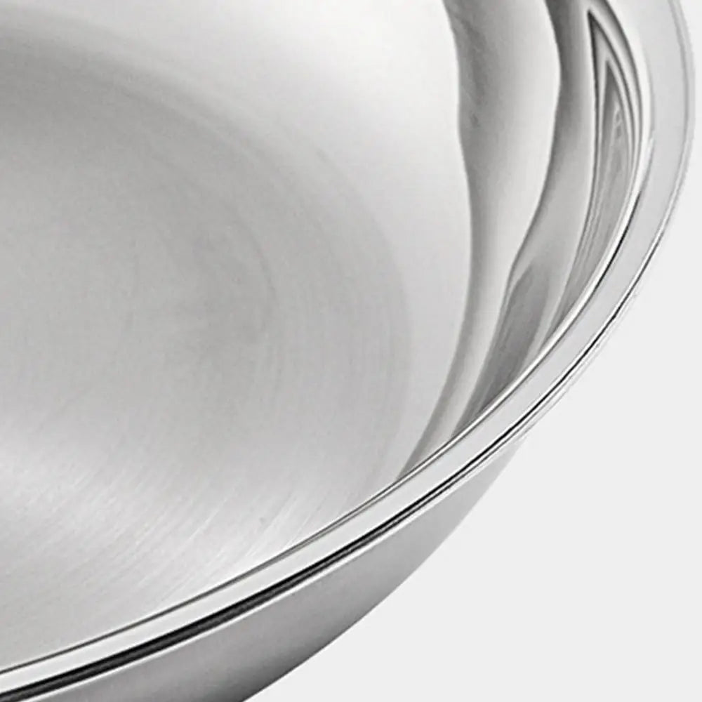 Stainless Steel Frying Pan Non-Stick Pan Fried Steak Pot Uncoated Kitchen Cookware For Home Gas Stove and Induction Cooker