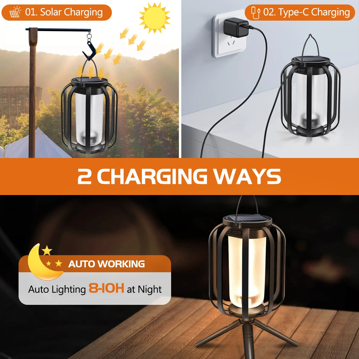 Solar Lanterns Outdoor Hanging Lights