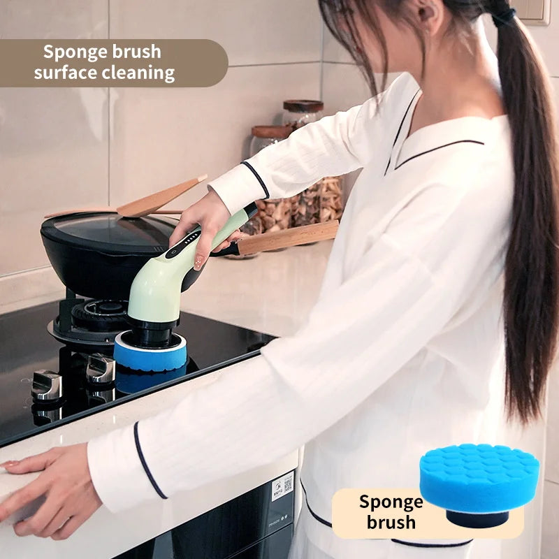 9-in-1 Wireless Household Rotation Cleaning Brush