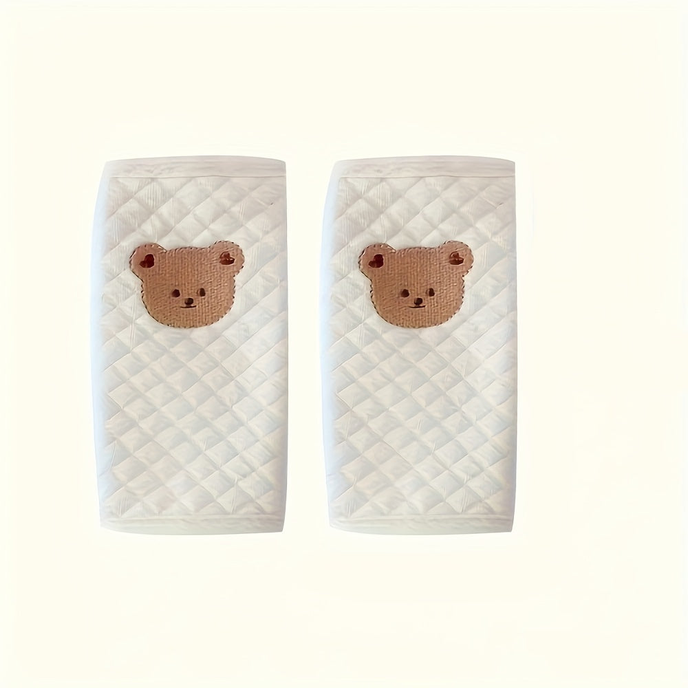 Cute Cartoon Bear Baby Safety Seat Shoulder Strap Protective Cover - Soft Padded Cushion, Adjustable Design, Stroller and Car Seat Compatible, Anti-Legging, Easy to Install, Washable, Durable - Perfect Gift for Christmas, Hal